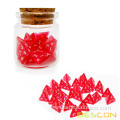 Bescon Mini Transparent Red D4 Dice 30pcs Healing Potion Bottle, 30pcs Roleplaying Mini Red Gem D4 Dice Healing Potion Pack